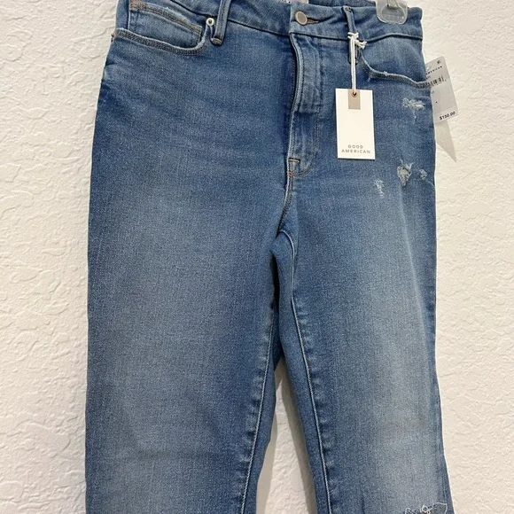 🎇SALE🎇 GOOD AMERICA • Blue Good Classic Jeans • sz 4/27 • - Picture 3 of 8